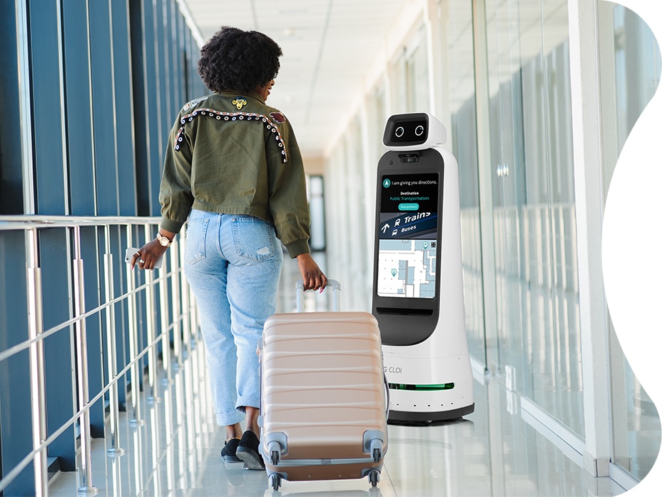 LG CLOi GuideBot is your best choice if you want to provide facility guides and information to customers.