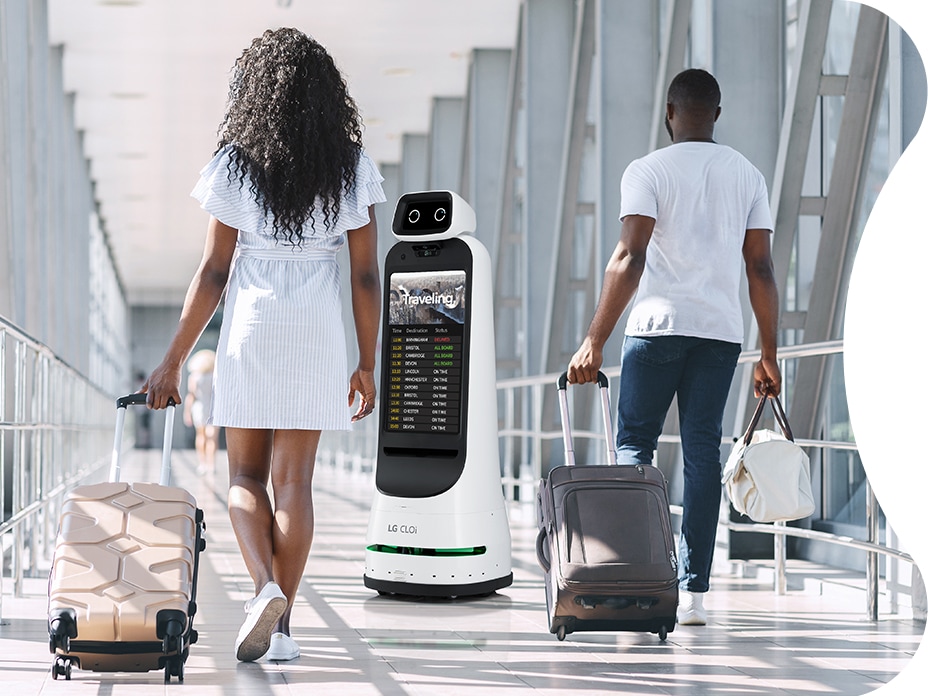 LG CLOi GuideBot is your best choice if you want to provide facility guides and information to customers.