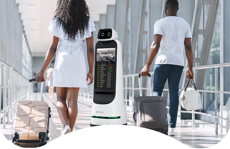 LG CLOi GuideBot is your best choice if you want to provide facility guides and information to customers.