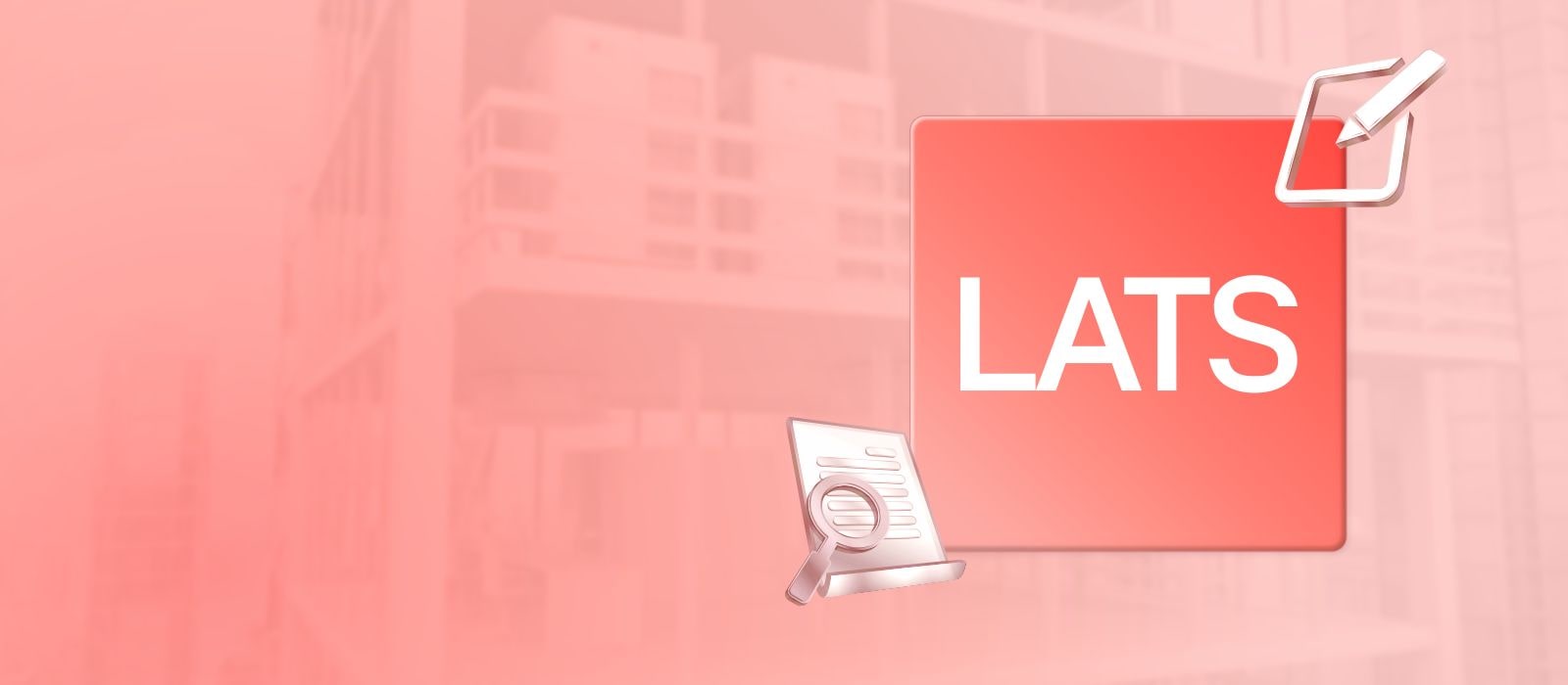 LG LATS HVAC software tool, smart building management, streamline workflow, architectural design, red square logo