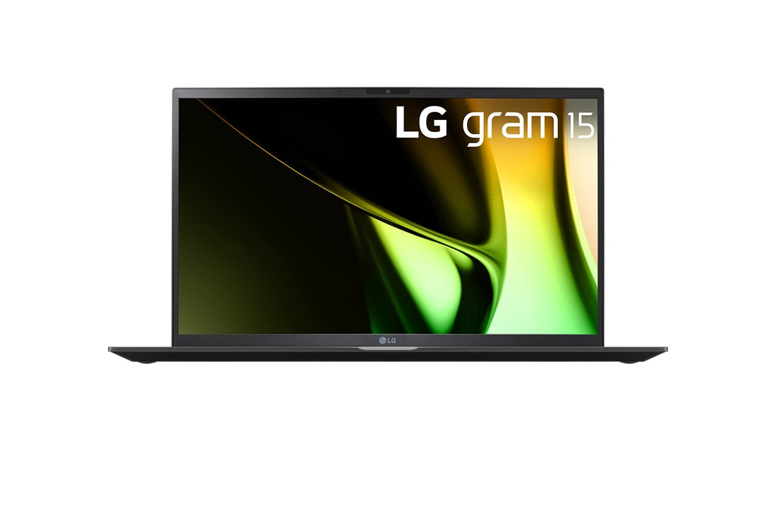 LG gram 15” | Ultra-lightweight | FHD Anti-glare IPS display | Intel? Core? Ultra 7 Processor, Front view, 15Z90S