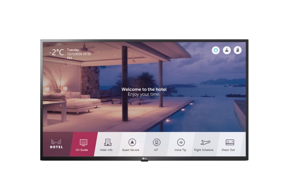 LG US342H Series, Front view with infill image, 43US342H(EU ONLY)