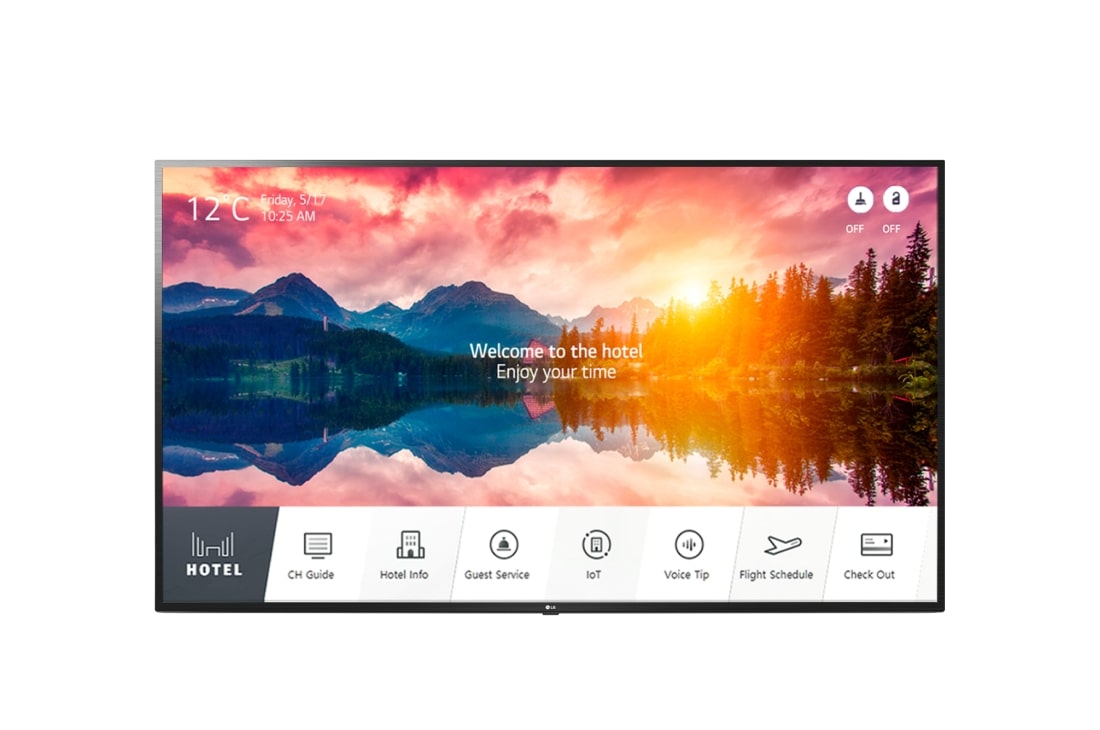 LG 4K UHD Hospitality TV with Pro:Centric Direct, Front view with infill image, 55US660H (NA)