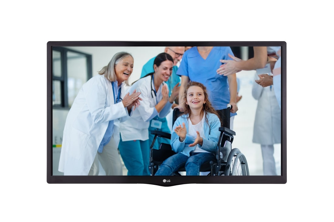 LG UL-Listed Hospital TV, Front view with infill image, 24LN572M9 (NA)
