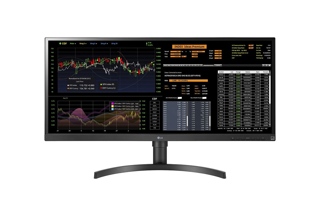 LG 34'' UltraWide? All-in-One Thin Client, front view, 34CN650N