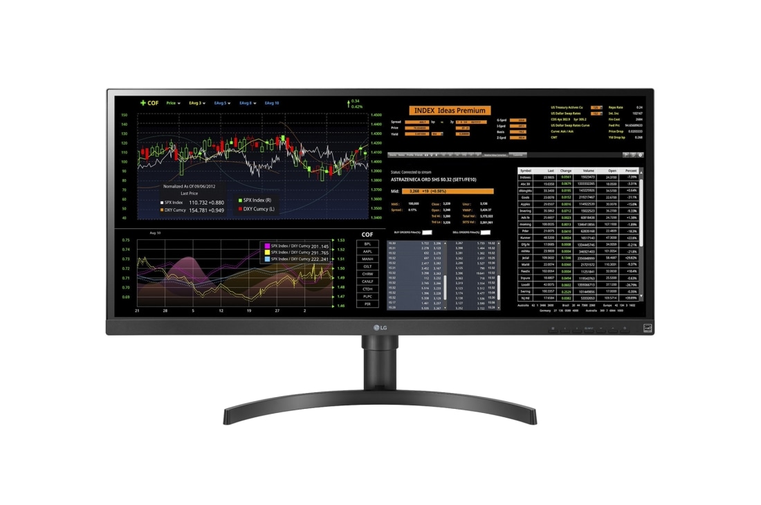 LG 34'' UltraWide? All-in-One Thin Client, front view, 34CN650W