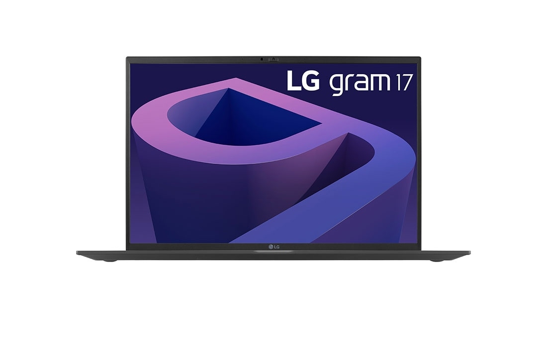 LG gram 17'' Ultra-lightweight with 16:10 IPS Anti glare Display and Intel? Evo 12th Gen. Processor, Front view, 17Z90Q