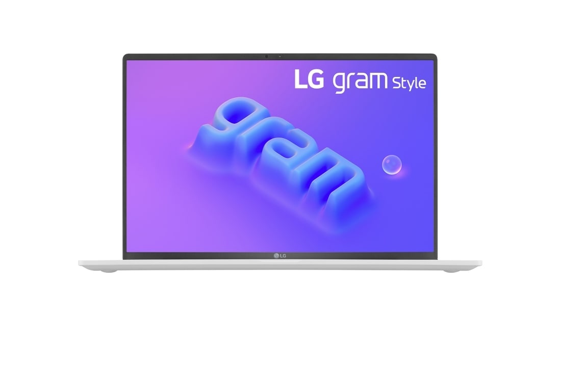 LG gram Style16'' Ultra-lightweight with 16:10 OLED Display and Intel? Evo 13th Gen. Processors , Front view, 16Z90RS