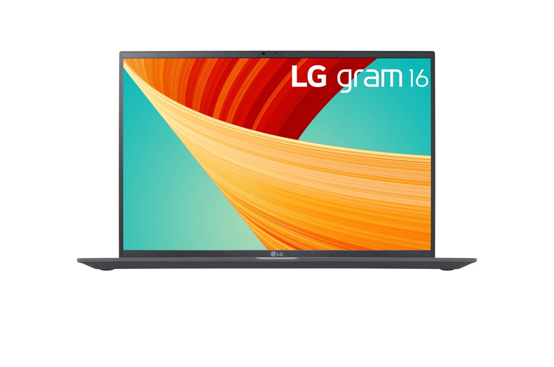 LG gram 16'' Ultra-lightweight with 16:10 IPS Anti glare Display and Intel? Evo 13th Gen. Processors, Front view, 16Z90R