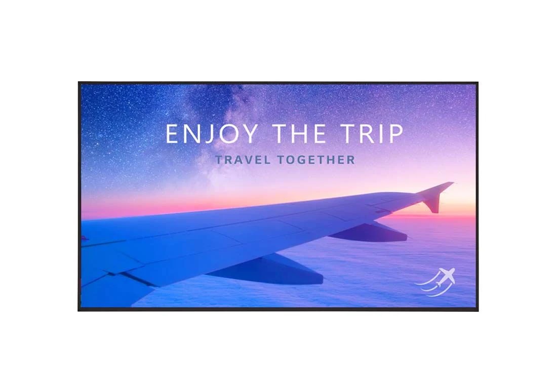 LG Οθ?νη Signage UHD, Front view with infill image, 55UH7N-E