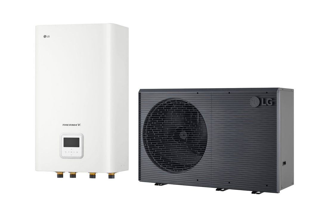 LG R290 Monobloc +  Hydro Unit, 3?, 14kW, front image, HM143HF UB60 + HN1639HC NK0