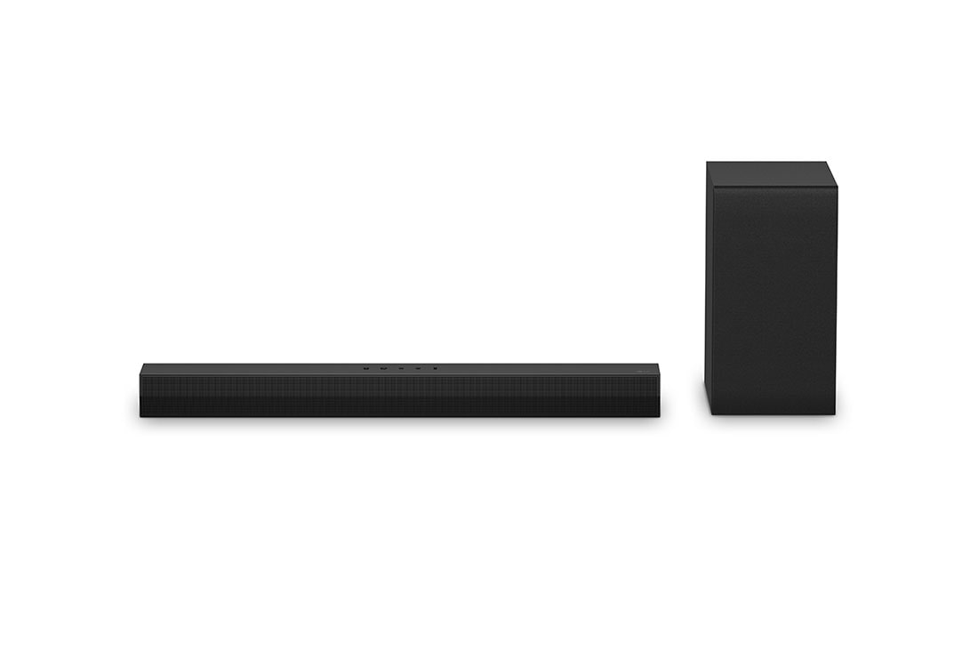 LG Soundbar για TV 2.1 καναλι?ν S40T, Μπροστιν? ?ψη LG Soundbar S40T και subwoofer, S40T