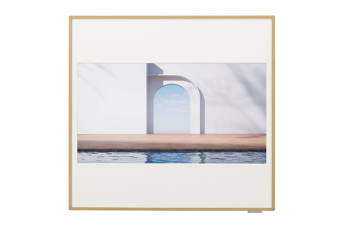 LG Artcool Gallery Premium, Κλιματιστικ? Inverter 12.000 BTU, LCD Oθ?νη 27'' στην πρ?σοψη, front view, A12GA2