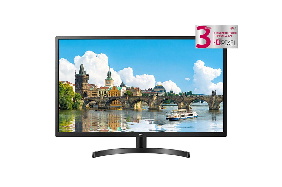 LG Οθ?νη IPS Full HD 31,5'' με AMD FreeSync?, μπροστιν? ?ψη, 32MN500M-B