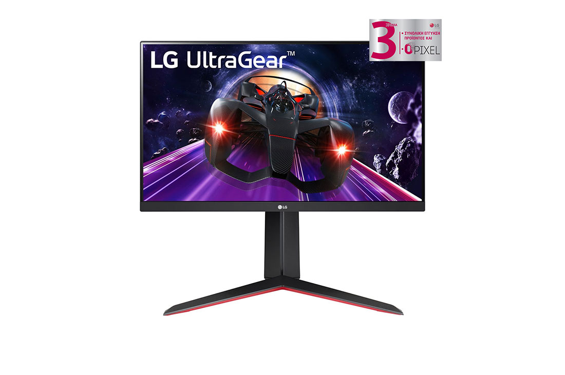 LG 23.8 UltraGear? Full HD IPS 1ms (GtG) Gaming Monitor, μπροστιν? ?ψη, 24GN650-B