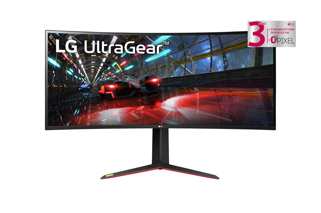 LG Κυρτ? οθ?νη για παιχν?δια 37,5'' UltraGear? Nano IPS 1 ms (GtG), μπροστιν? ?ψη, 38GN950-B