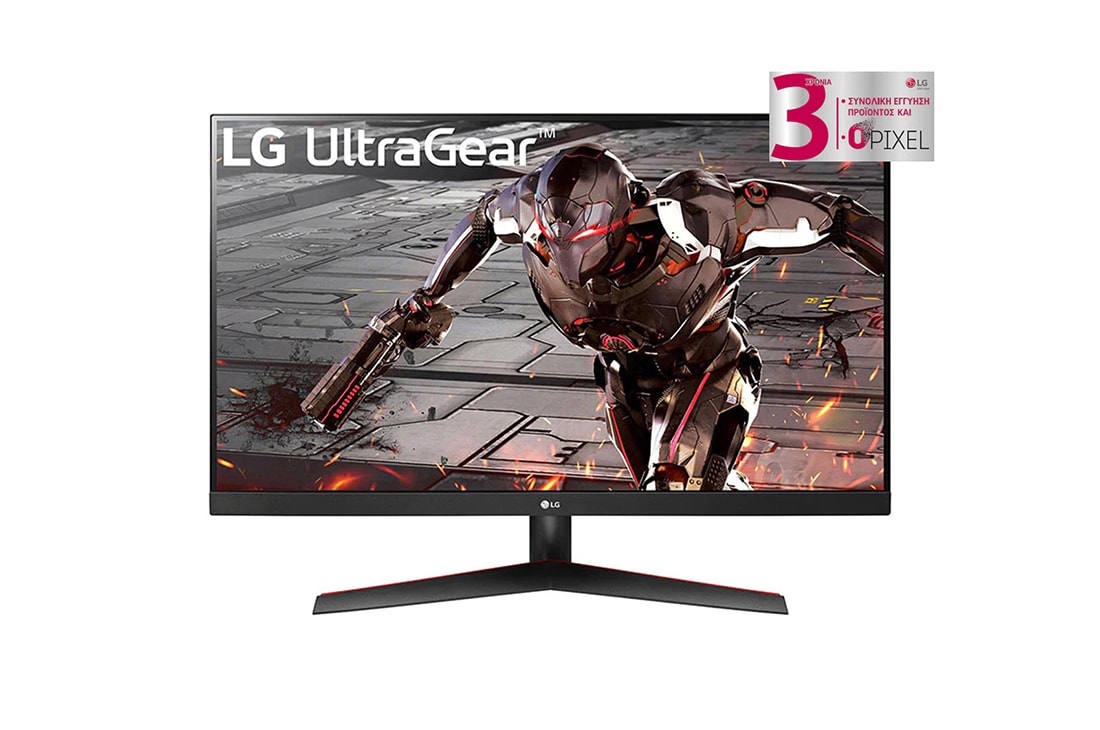 LG Οθ?νη 31,5'' LG UltraGear? QHD για παιχν?δια με ρυθμ? αναν?ωση? 165 Hz, 1 ms MBR, μπροστιν? ?ψη, 32GN600-B