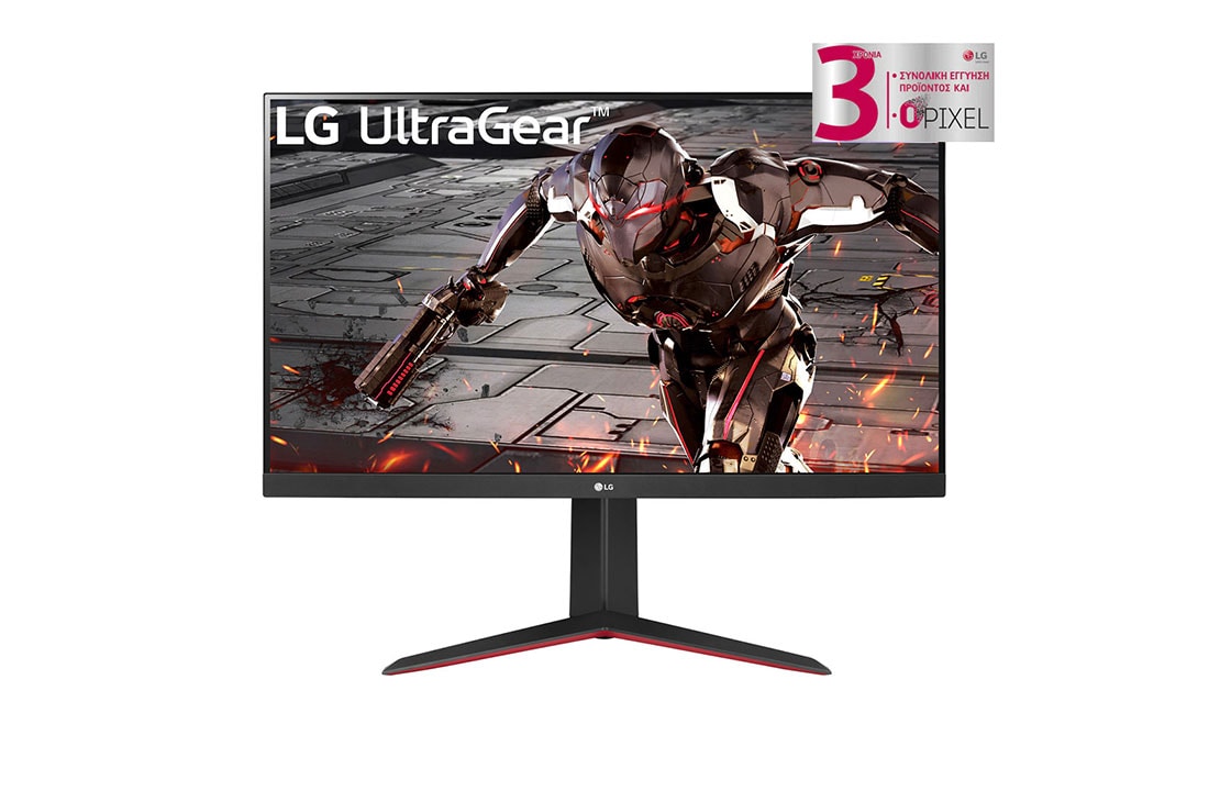 LG Οθ?νη 31,5'' LG UltraGear? QHD για παιχν?δια με ρυθμ? αναν?ωση? 165 Hz, 1 ms MBR, μπροστιν? ?ψη, 32GN650-B