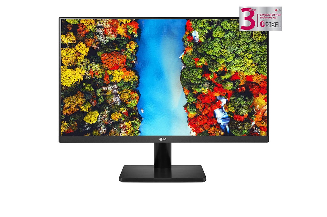 LG Οθ?νη IPS 23,8'' Full HD με AMD FreeSync?, μπροστιν? ?ψη, 24MP500-B