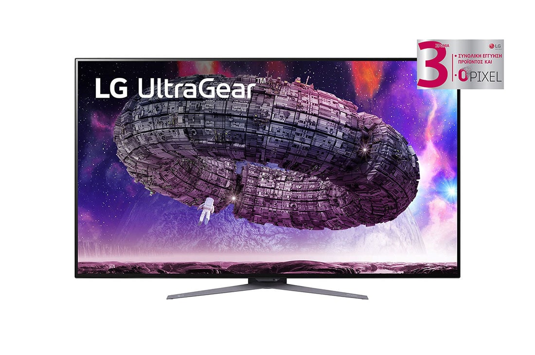 LG Οθ?νη 48''OLED UltraGear? UHD 4K 0,1 ms (GtG) για παιχν?δια με ρυθμ? αναν?ωση? 120 Hz, μπροστιν? ?ψη, 48GQ900-B