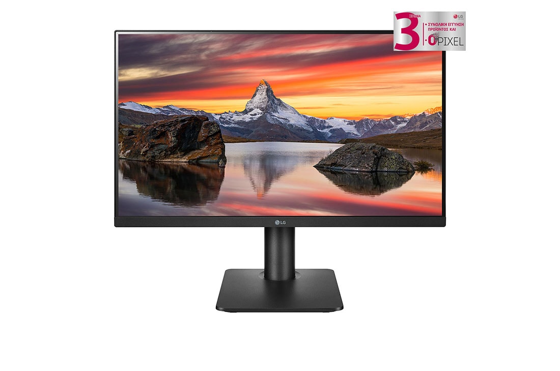 LG Οθ?νη 23,8'' IPS Full HD με τρ?πλευρη σχεδ?αση κυριολεκτικ? χωρ?? περιθ?ριο, μπροστιν? ?ψη, 24MP450P-B