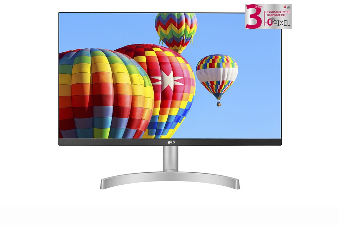 LG Οθ?νη IPS Full HD 24'' Premium σχεδ?αση πρακτικ? χωρ?? περιθ?ριο, front image, 24ML60SP-W