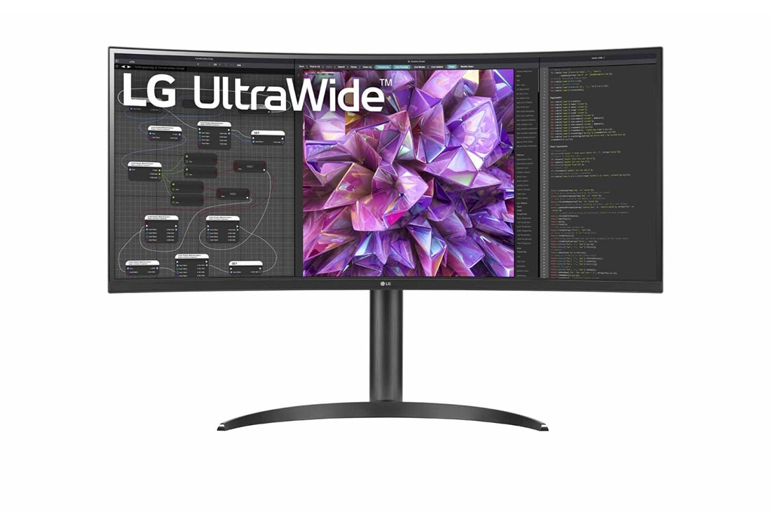 LG Κυρτ? οθ?νη 34'' 21:9 UltraWide? QHD (3440 x 1440), μπροστιν? ?ψη, 34WQ75C-B
