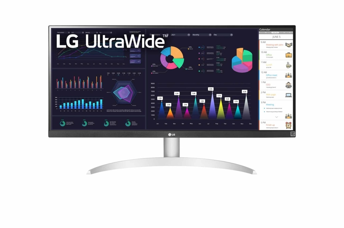 LG Οθ?νη IPS 29'' UltraWide? Full HD 21:9 με AMD FreeSync? , μπροστιν? ?ψη, 29WQ600-W