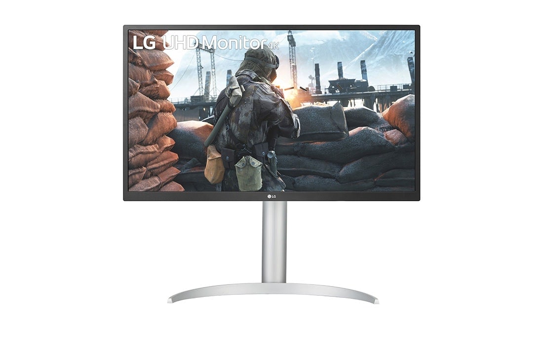 LG Οθ?νη 27'' UHD 4K (3840x2160) IPS με USB Type-C?, μπροστιν? ?ψη, 27UP550P-W