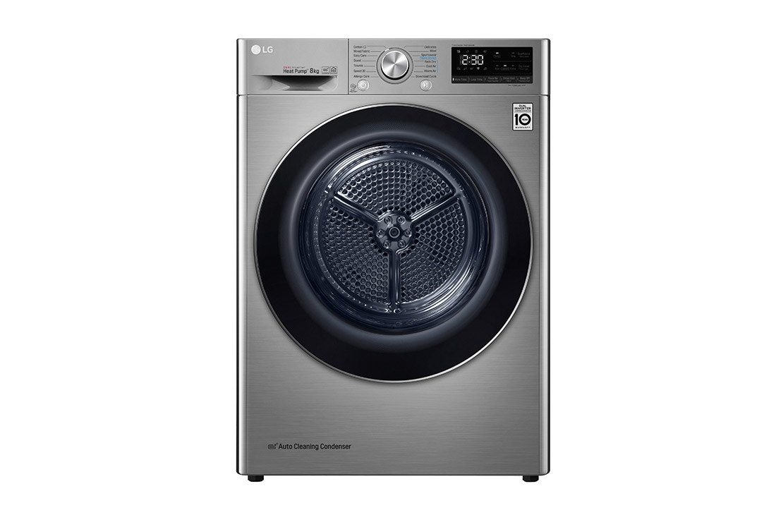 LG Στεγνωτ?ριο 8kg Υβριδικ? με Aντλ?α θερμ?τητα?, RC80V9EV2W, RC80V9EV2W