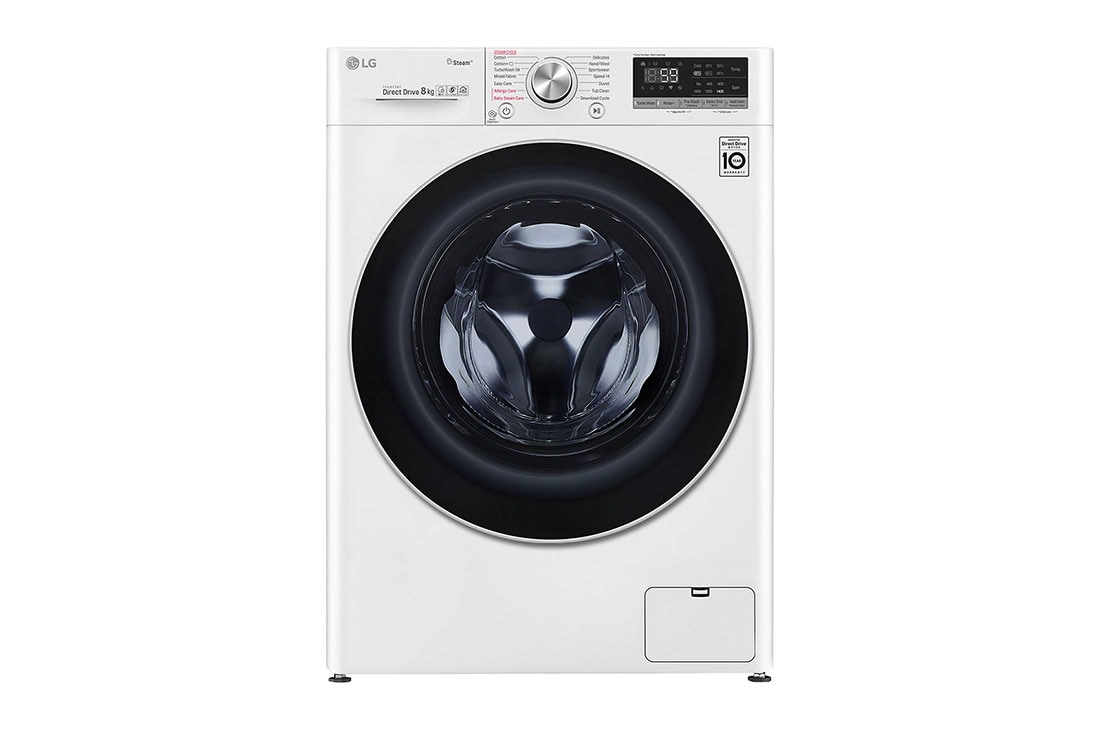 LG Πλυντ?ριο Ρο?χων 8kg, AI DD?, Ατμο?, TurboWash?  , front view, F4WV508S1E
