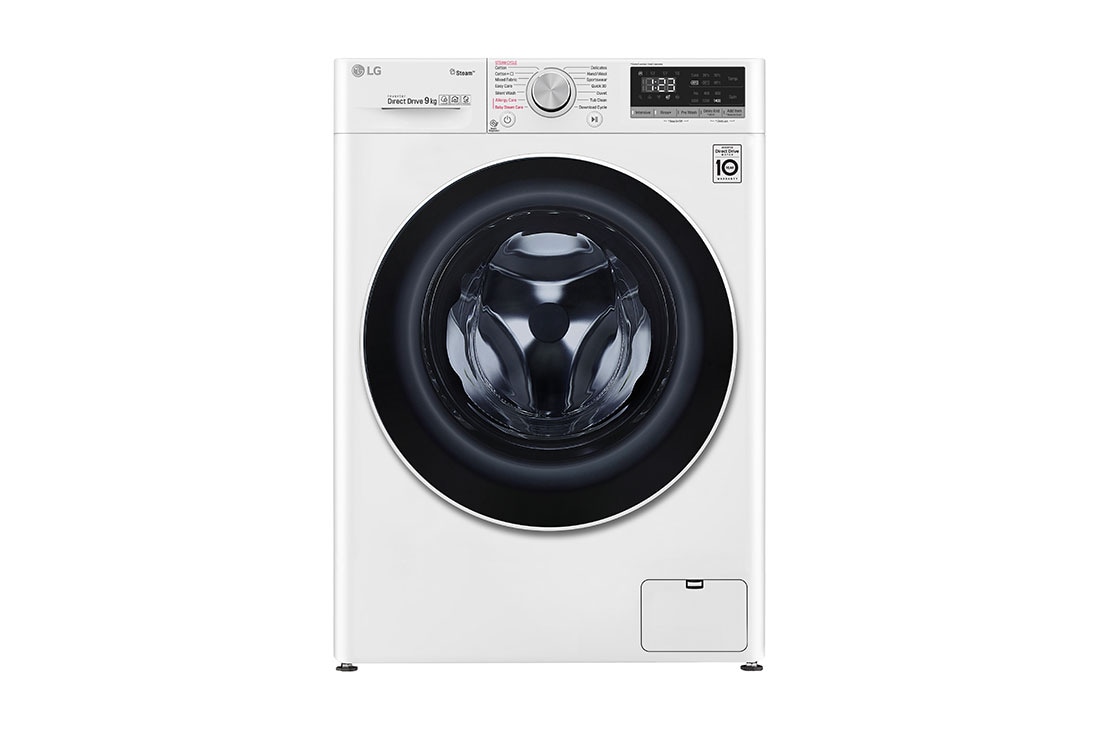 LG Πλυντ?ριο Ρο?χων 9kg, AI DD?, Ατμο?, TurboWash?  , front view, F4WV509S0E
