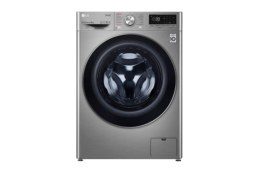 LG Πλυντ?ριο Ρο?χων 8kg, AI DD?, Ατμο?, TurboWash?360? , front image, F4WV708S2TE