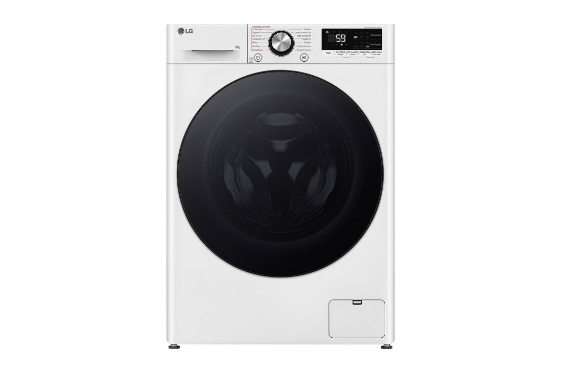LG Πλυντ?ριο Ρο?χων 9kg, AI DD?, Steam? TurboWash?, Front View, F4R7009TSWB