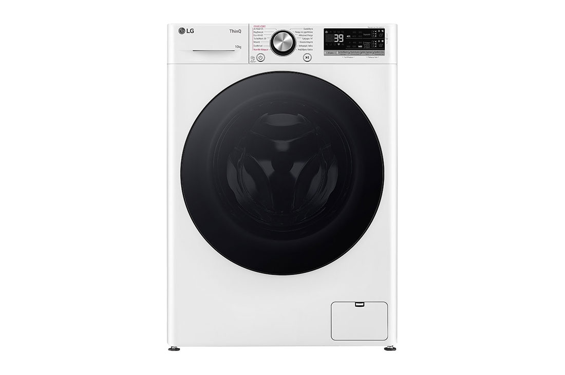 LG Πλυντ?ριο Ρο?χων 10kg, AI DD?, Steam?, front view, F4R7510TSWB