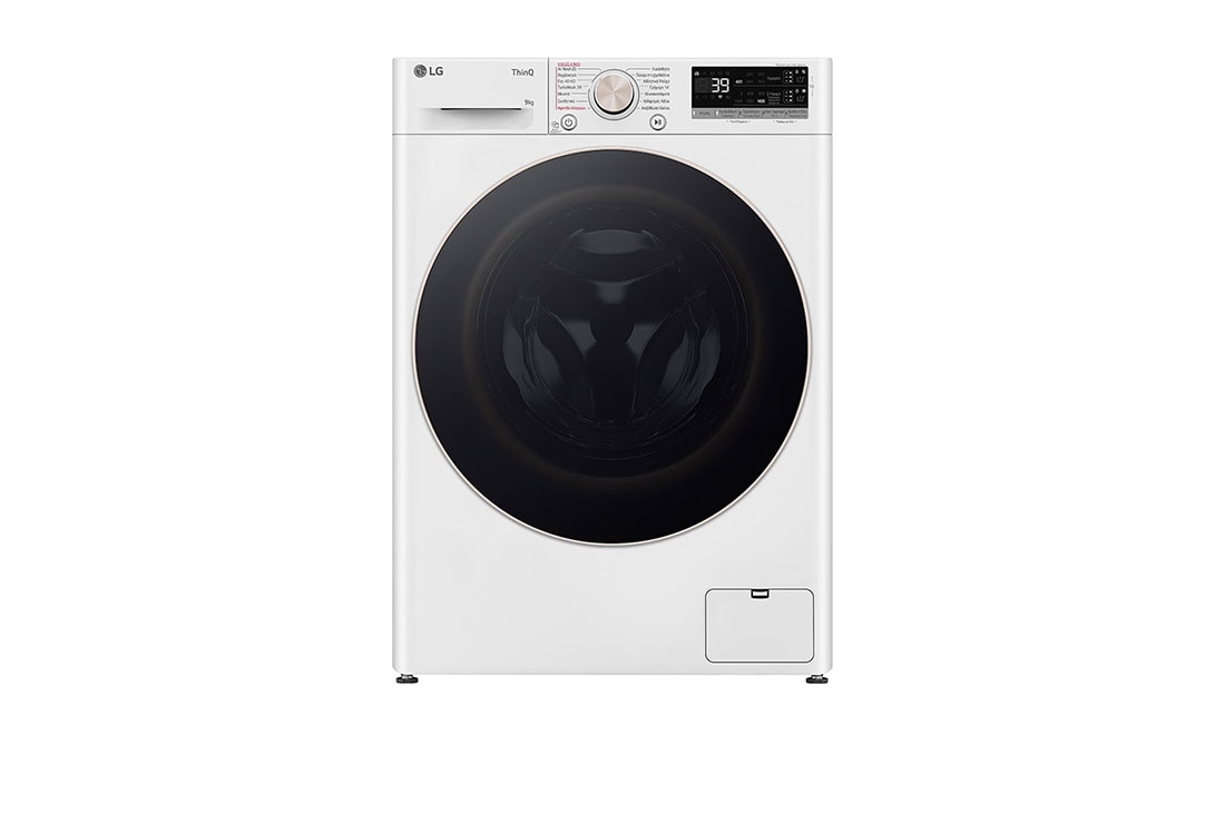 LG Πλυντ?ριο Ρο?χων 9kg, AI DD?, Steam?, front view, F4R7509TSWG