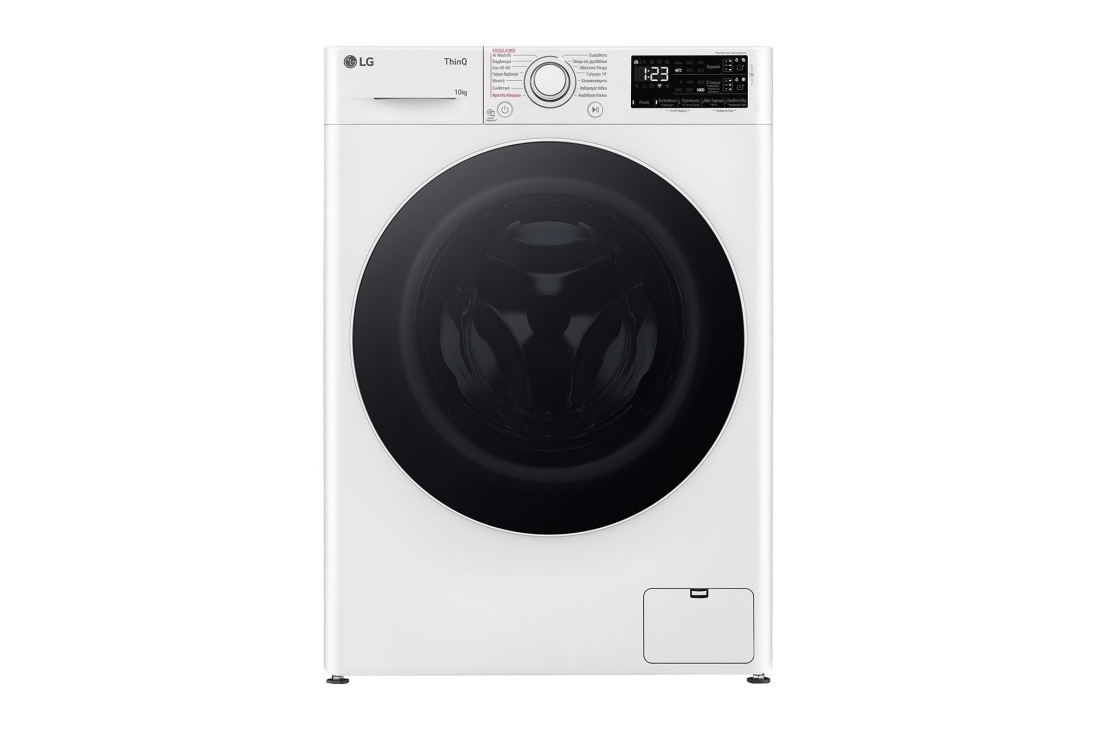 LG Πλυντ?ριο Ρο?χων 10kg, AI DD?, Steam?, front view, F4R3710NSWW