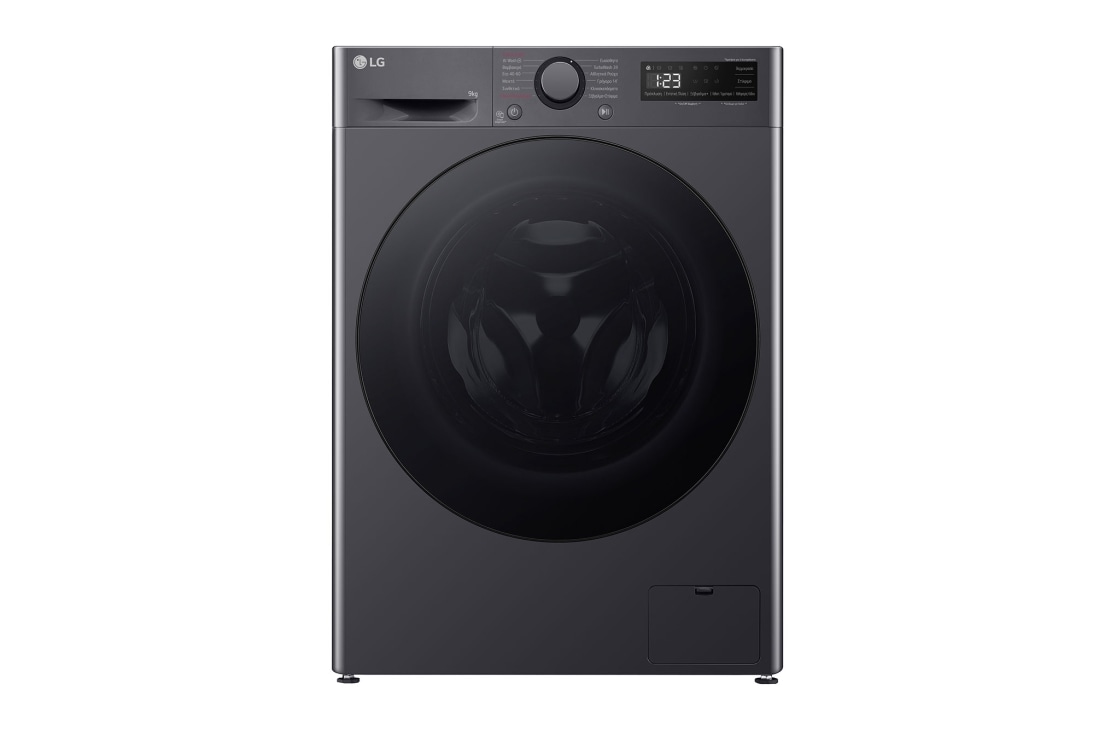 LG Πλυντ?ριο Ρο?χων 9kg, AI DD?, Steam?,TurboWash?, Front view, F2R5009TSMB