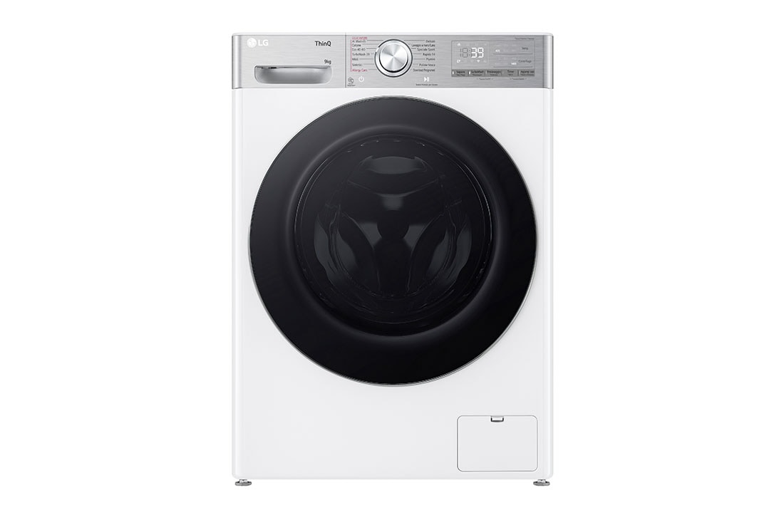 LG Πλυντ?ριο Ρο?χων 9kg, AI DD?, Steam?,TurboWash?, Front View, F4R9009TPWC