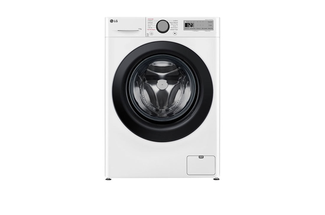 LG Πλυντ?ριο Ρο?χων 11kg, AI DD?, Steam?, front view, F4R3P11NSWB