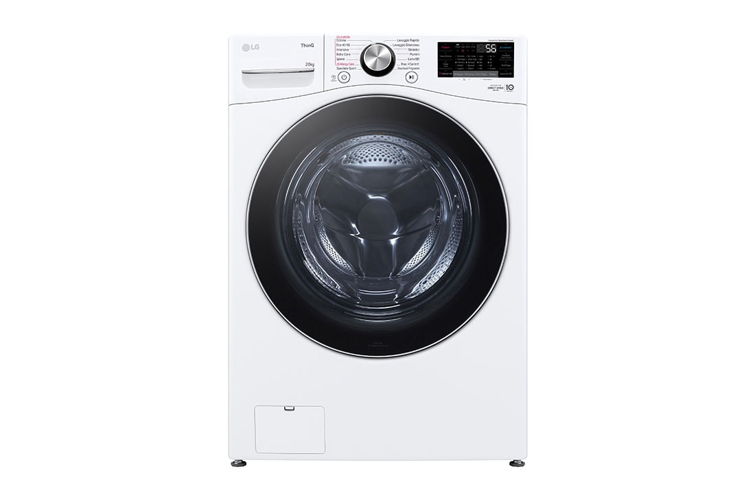 LG Πλυντ?ριο Ρο?χων 20kg, AI DD?, Steam?, TurboWash?, front view, F0P3CYV2W