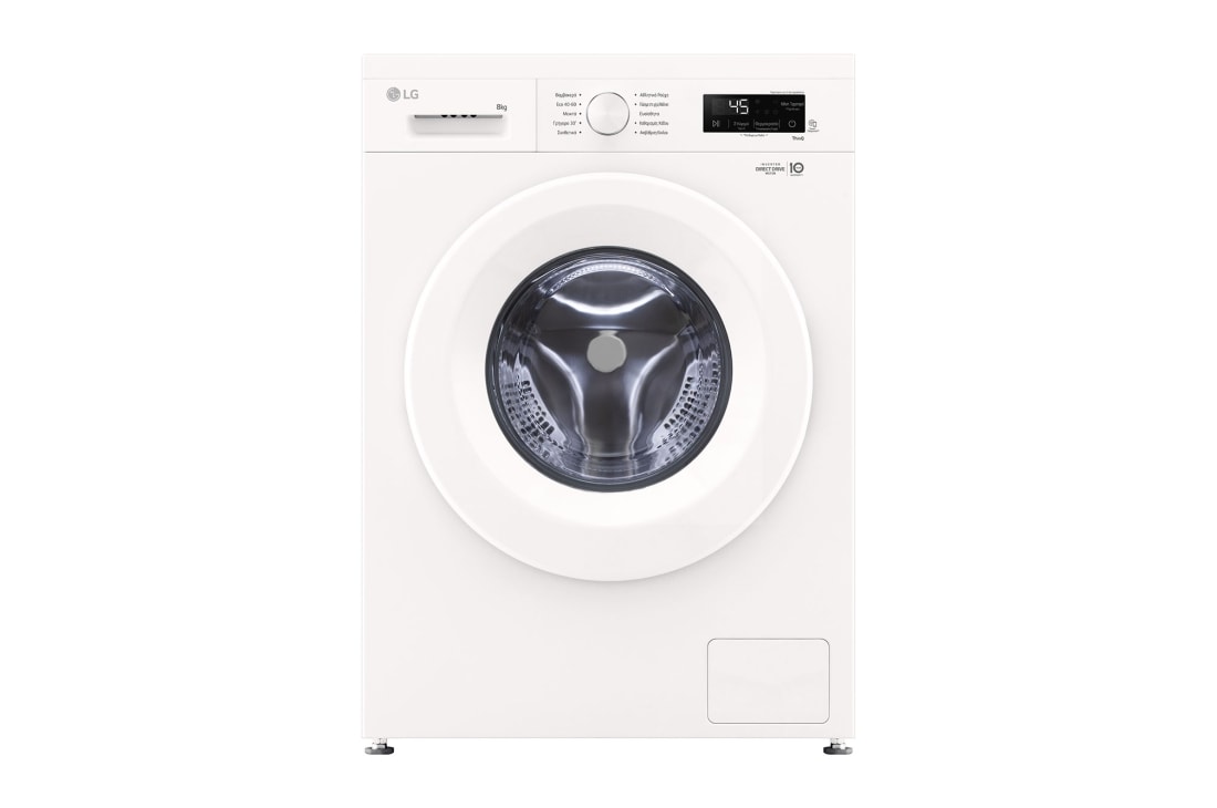 LG Πλυντ?ριο Ρο?χων 8kg, 6 motion, Steam?, Εμπρ??, F4X1008NWH