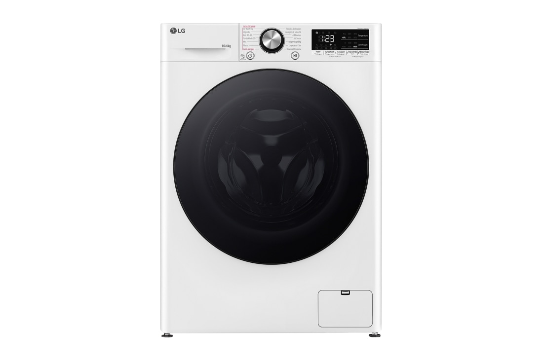LG Πλυντ?ριο / Στεγνωτ?ριο Ρο?χων 10/6kg, AI DD?, Ατμο?, TurboWash 360?,  Μπροστιν? ?ψη, D4R7010TSWB