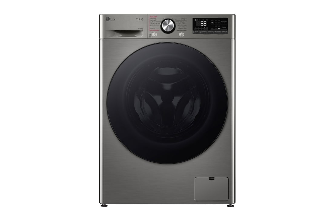 LG Πλυντ?ριο / Στεγνωτ?ριο Ρο?χων 9/6kg, AI DD?, Ατμο?, TurboWash 360?, D4R7009TSSB, D4R7009TSSB