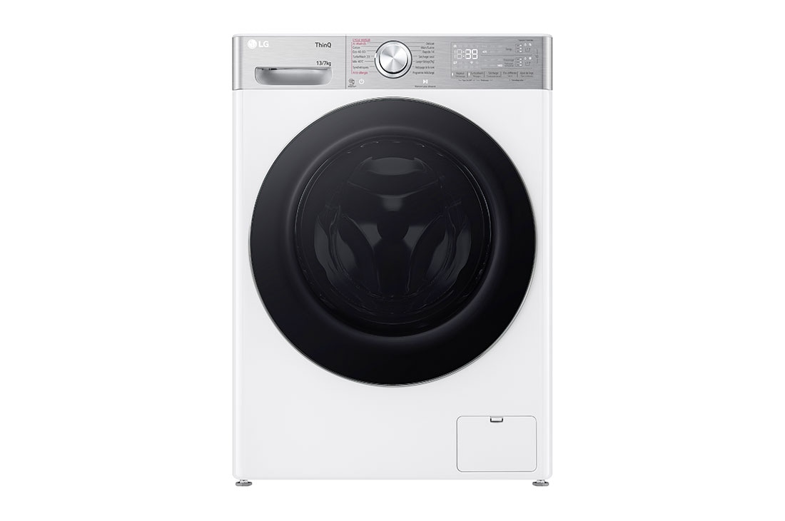 LG Πλυντ?ριο / Στεγνωτ?ριο Ρο?χων 13/7kg, AI DD?, Ατμο?, TurboWash 360?, Front view, D4R9513TPWC