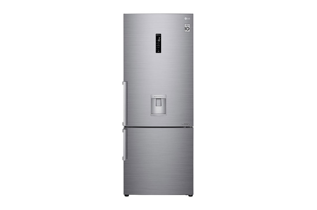 LG Ψυγειοκαταψ?κτη? Total No Frost 185 x 70,5 cm με βρυσ?κι νερο?, Front view, GBF567PZCMB