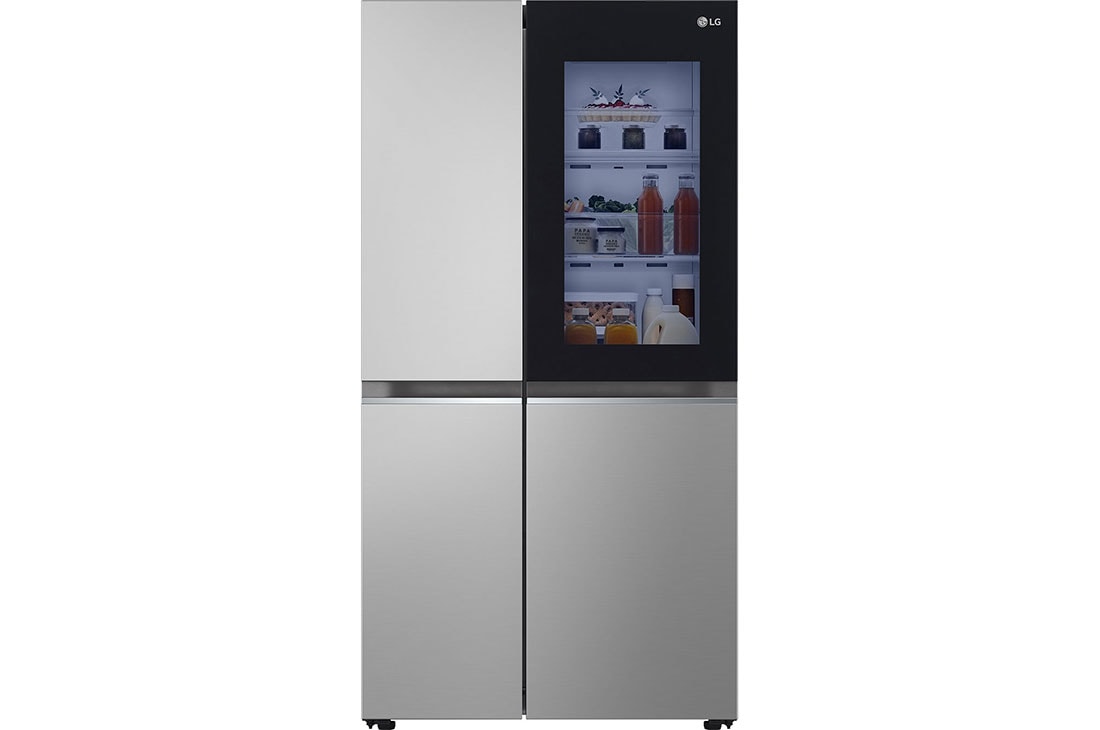 LG Ψυγε?ο Ντουλ?πα Κ?θετη? Δι?ταξη? (SxS) Total No Frost με Instaview? 179 x 91,3 cm , FRONT VIEW , GSVV80PYLL