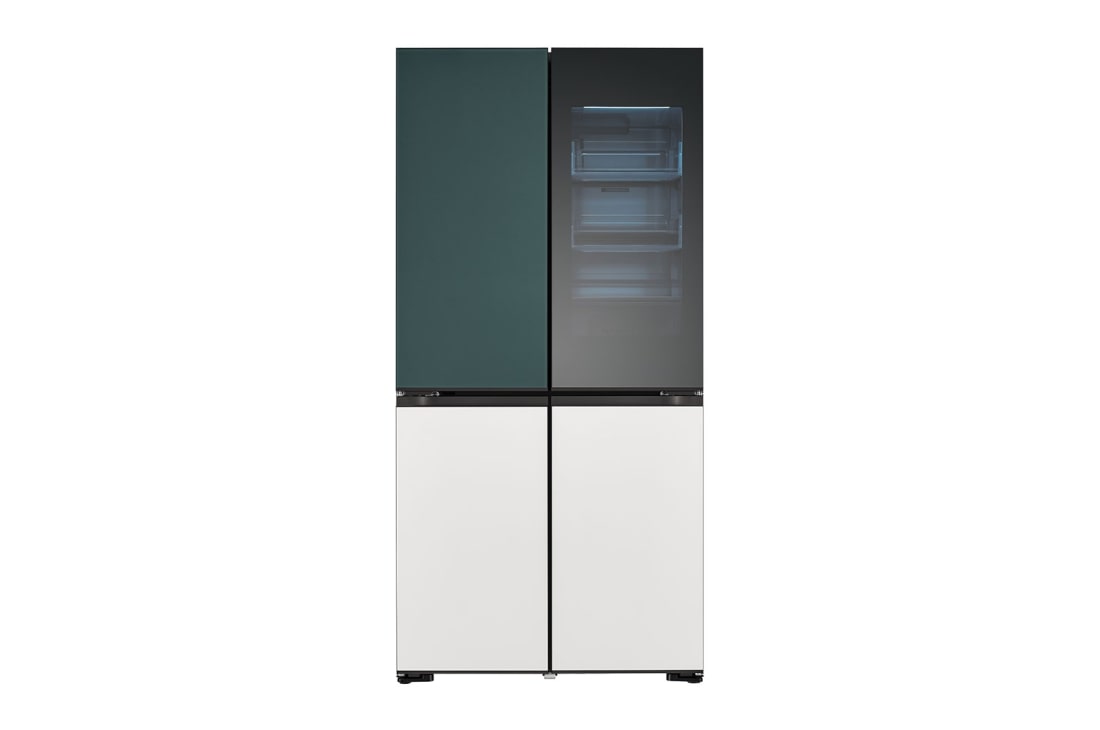 LG Ψυγε?ο Ντουλ?πα Οριζ?ντια? Δι?ταξη? (Multi Door) MoodUP? Total No Frost με Instaview? 186 x 91,4 cm, front view  , GMV960NNME