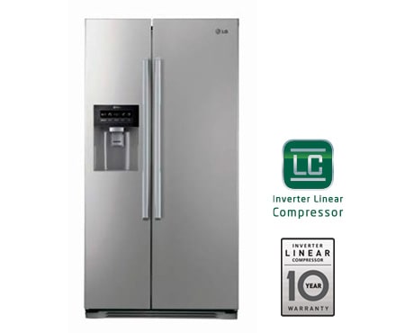 LG Ν?ο Ψυγε?ο Ντουλ?πα Side by Side απ? την LG! (Συνολικ? καθαρ? χωρητικ?τητα 508 λ?τρα)., GS3159PVEV