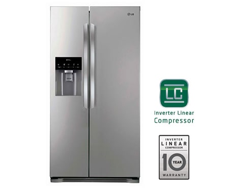 LG Ψυγε?ο Ντουλ?παTotal No Frost, Μεικτ? Χωρητικ?τητα 574 λ?τρα, Ενεργειακ? Κλ?ση Α+, 10 χρ?νια εγγ?ηση στον Γραμμικ? Συμπιεστ?, GSL325PVCV